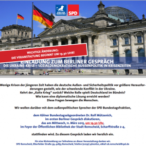 Einladung zum Berliner Gespräch am 11.03.2015