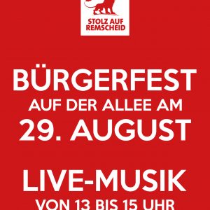 Bürgerfest 2015: Postkartenvorderseite
