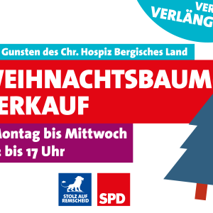 Weihnachtsbaumverkauf 2015 bis Mittwoch verlängert.