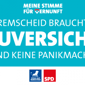 Aktion "Stimme der Vernunft!": Remscheid braucht Zuversicht!