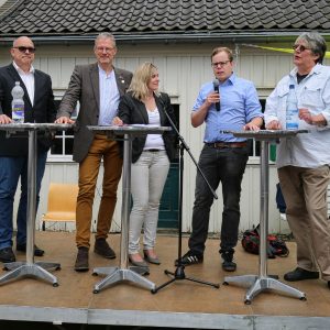 Familienfest 2016 der Remscheider SPD: Diskussionsrunde der Bundestagsbewerber.