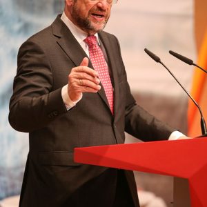 Martin Schulz im Mai 2017 im Vaßbendersaal