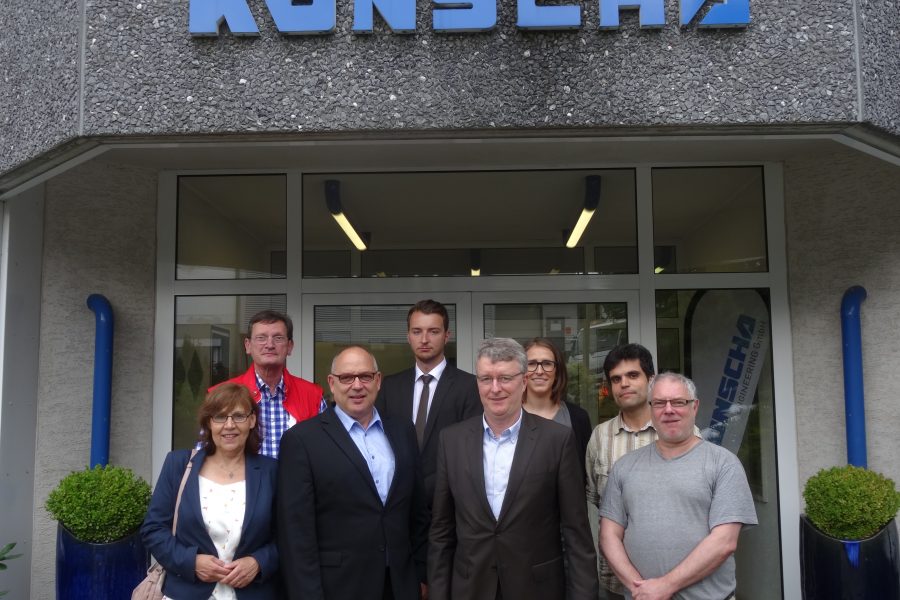Besichtigung des Remscheider Unternehmens KONSCHA am 15.08.2017.