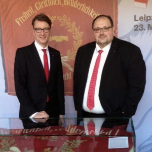 Sven Wolf und Sven Wiertz in Leipzig