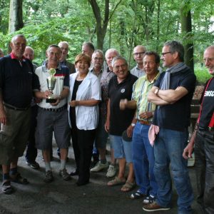 Pöhlsches' schieten 2013: Gruppenbild bei Übergabe Pokal der Oberbürgermeisterin