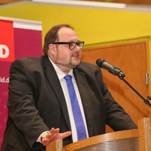 Sven Wiertz auf der a.o. Vollversammlung der Remscheider SPD am 24.09.2014