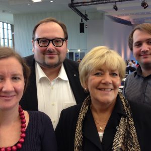 Die Remscheider Delegation auf dem Landesparteitag der NRW SPD am 27.09.2014 in Köln.