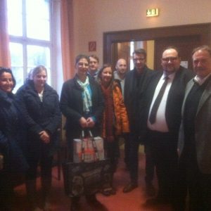 Besuch bei der Einrichtung für Flüchtlinge in Lennep am 19.12.2014.