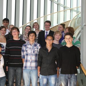 Mitglieder des Remscheider Jugendrates besuchen im September 2010 den Landtag NRW.