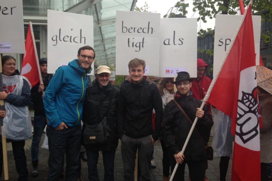 Besuch von Parteifreunden aus Pirna beim 01. Mai 2017 in Remscheid.