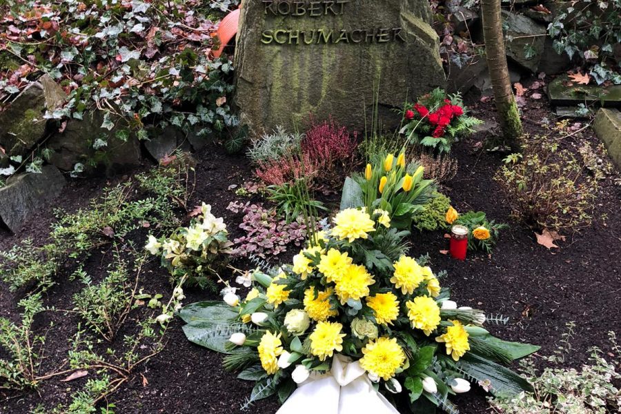 Kranzniederlegung zum 25. Todestag von Robert Schumacher am 13.01.1995 am 18.01.2020.